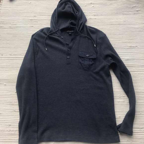 Banana Republic Other - BANANA REPUBLIC waffle HOODIE MENS LARGE